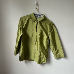 Size 12 Ann Taylor Green Blouse